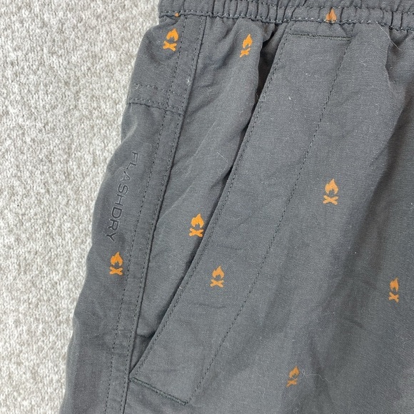 The North Face flashdry swim trunks campfire all over print gray L - Picture 2 of 11